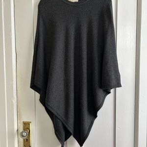 Michael Kors Charcoal Gray Women's Sweater Poncho